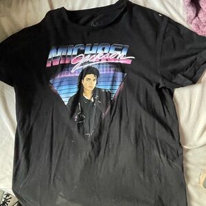 Michael Jackson Bad Era Large Graphic Tee